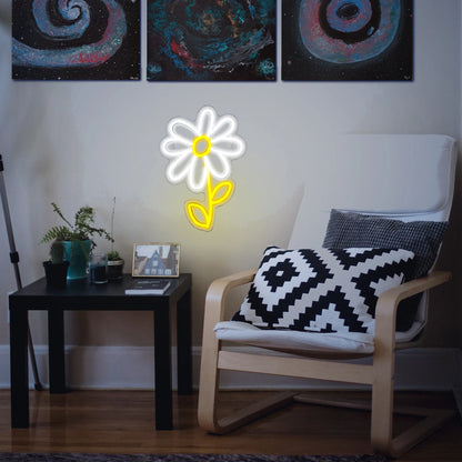 Niedliches Cartoon Gänseblümchen 5V USB LED Neon Schild - Preisgünstig