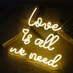 Love is all we need 5V USB LED Neon Sign - Budget Friendly