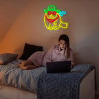 Cowboy Cat 5V USB LED Neon Sign - Budget Friendly