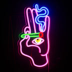 Smoking Hand Eye 5V USB LED Neon Sign - Budget Friendly