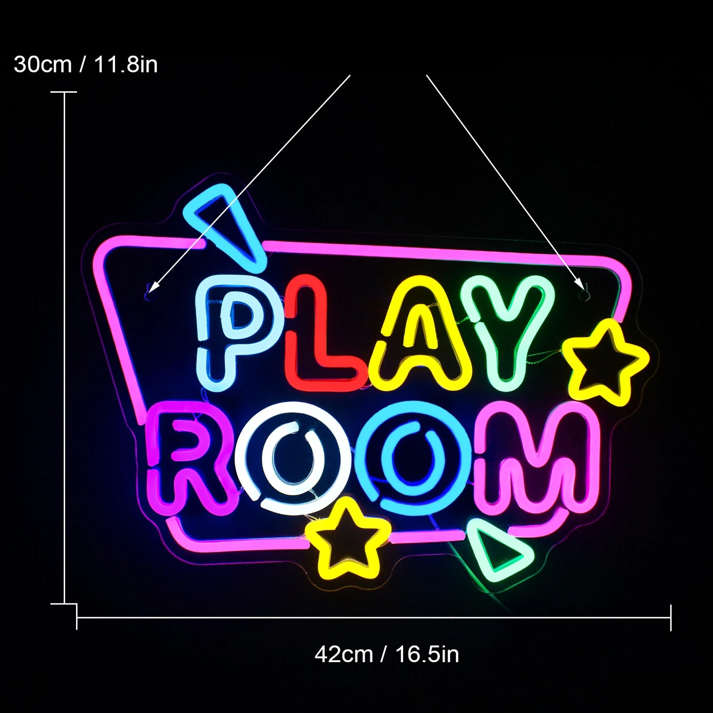 Play Room 5V Mini USB LED Neon Sign - Budget Friendly