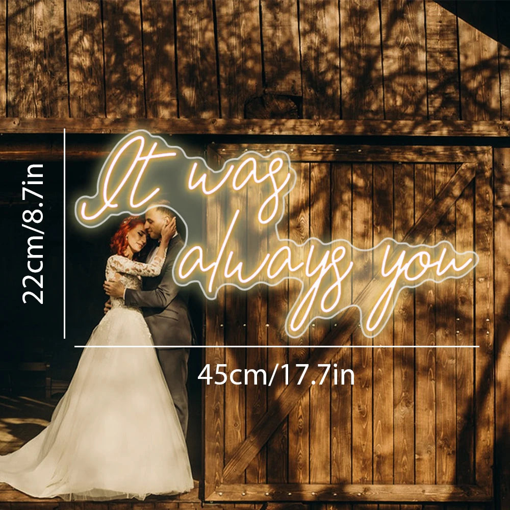 It Was Always You – LED-Neon-Schriftzug (5 V USB)