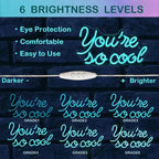 You're so cool – Eisblaue Buchstaben – LED-Neon-Schriftzug (5 V USB)