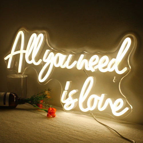 Alles, was du brauchst, ist Liebe 5V Mini USB LED Leuchtschild - Preiswert