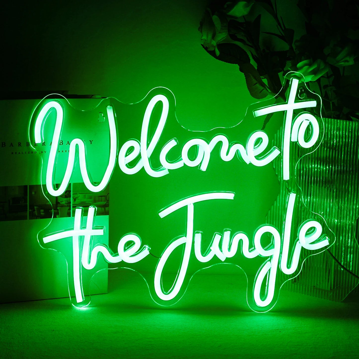 Welcome to the Jungle 5V Mini USB LED Neon Sign - Budget Friendly