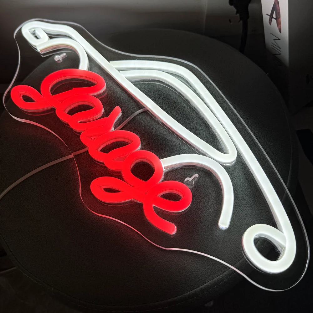 Garage 5V Mini USB LED Neon Sign - Budget Friendly