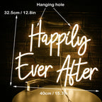 Happily Ever After 5V USB LED Neon Sign - Budget Friendly