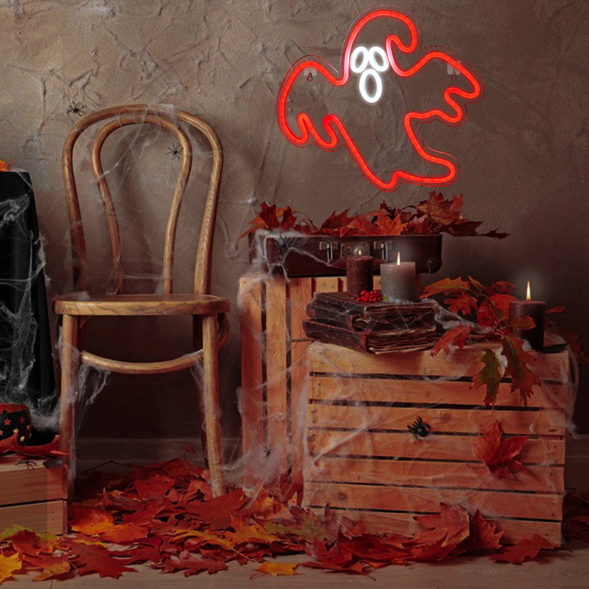 Halloweenmotiv – LED-Neonschild (5 V USB)