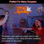 LET'S GET Spooky – Spinnennetz – LED-Neonschild (5 V USB)