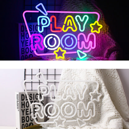 Play Room 5V Mini USB LED Neon Sign - Budget Friendly