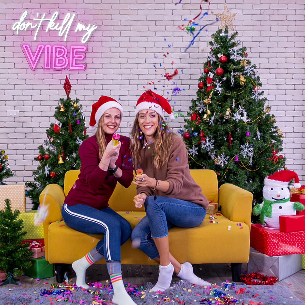 Don't Kill My Vibe 5V USB LED Neon Sign - Budget Friendly