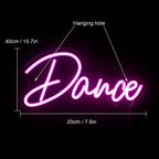 Dance – LED-Neon-Schriftzug (5 V USB)