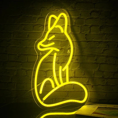 Fox 5V Mini USB  LED Neon Sign - Budget-Friendly