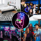 Smoking Hand Eye 5V USB LED Neon Sign - Budget Friendly