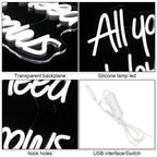 Alles, was Sie brauchen, sind Brauen 5V USB LED Neon Leuchtschild - Preisgünstig