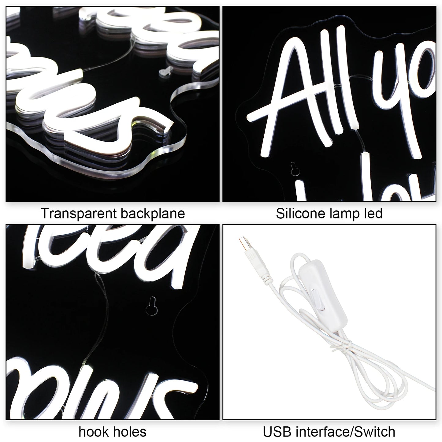 All you need is brows 5V Mini USB LED Neon Sign - Budget Friendly