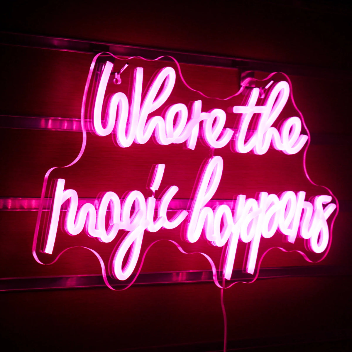 Where The Magic Happens 5V USB LED Neon Sign - Budget Friendly