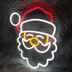 Weihnachtsmanngesicht – LED-Neonschild (5 V USB)