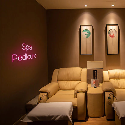 Spa Pedicure 5V Mini USB LED Neon Sign - Budget Friendly