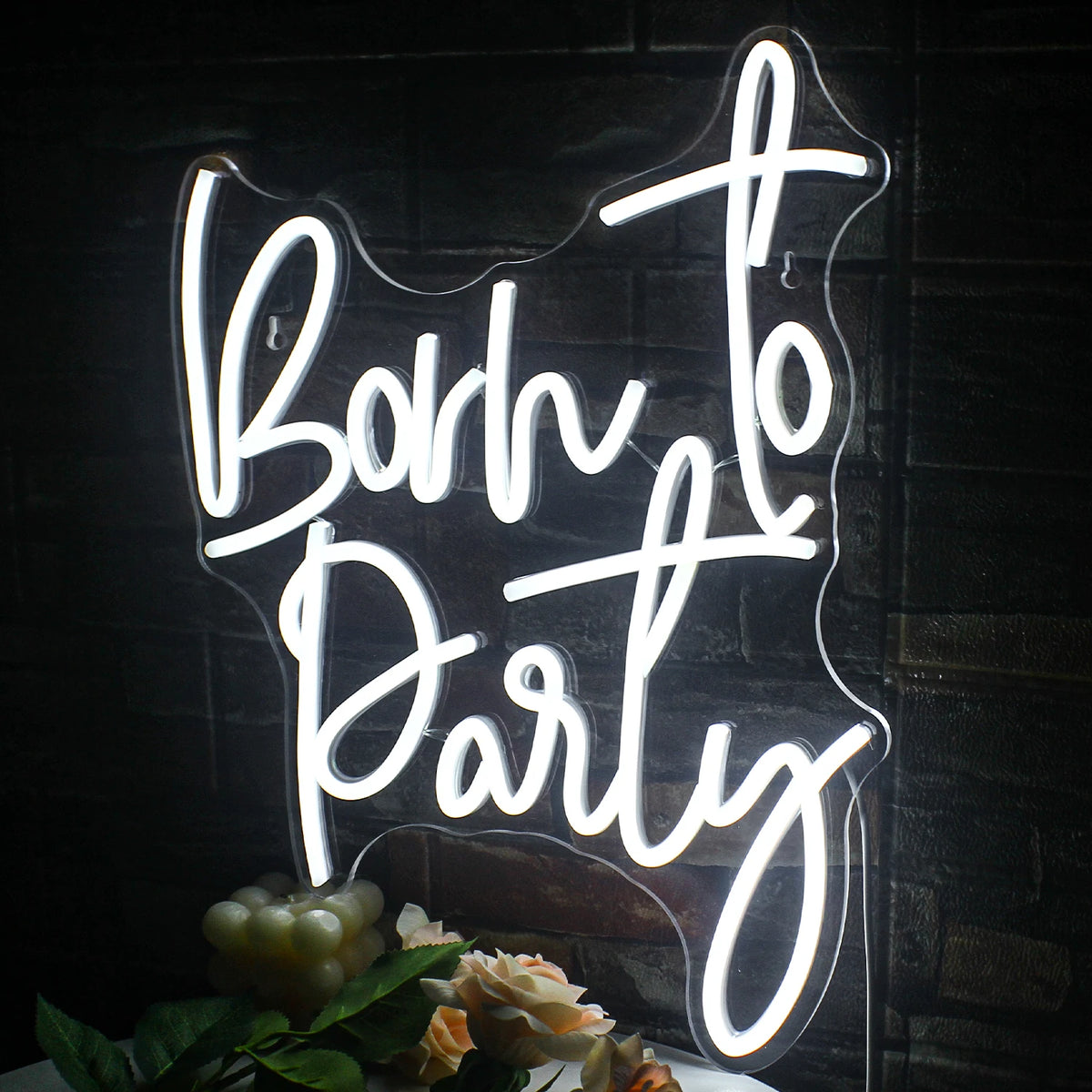 Born to Party – LED-Neon-Schriftzug (5 V USB)