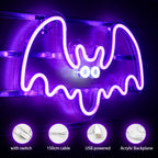 Fledermaus – LED-Neonschild (5 V USB)