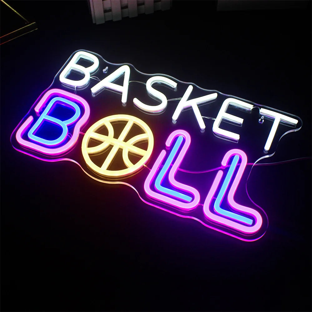 Basketball 5V Mini USB LED Neon Sign - Budget Friendly