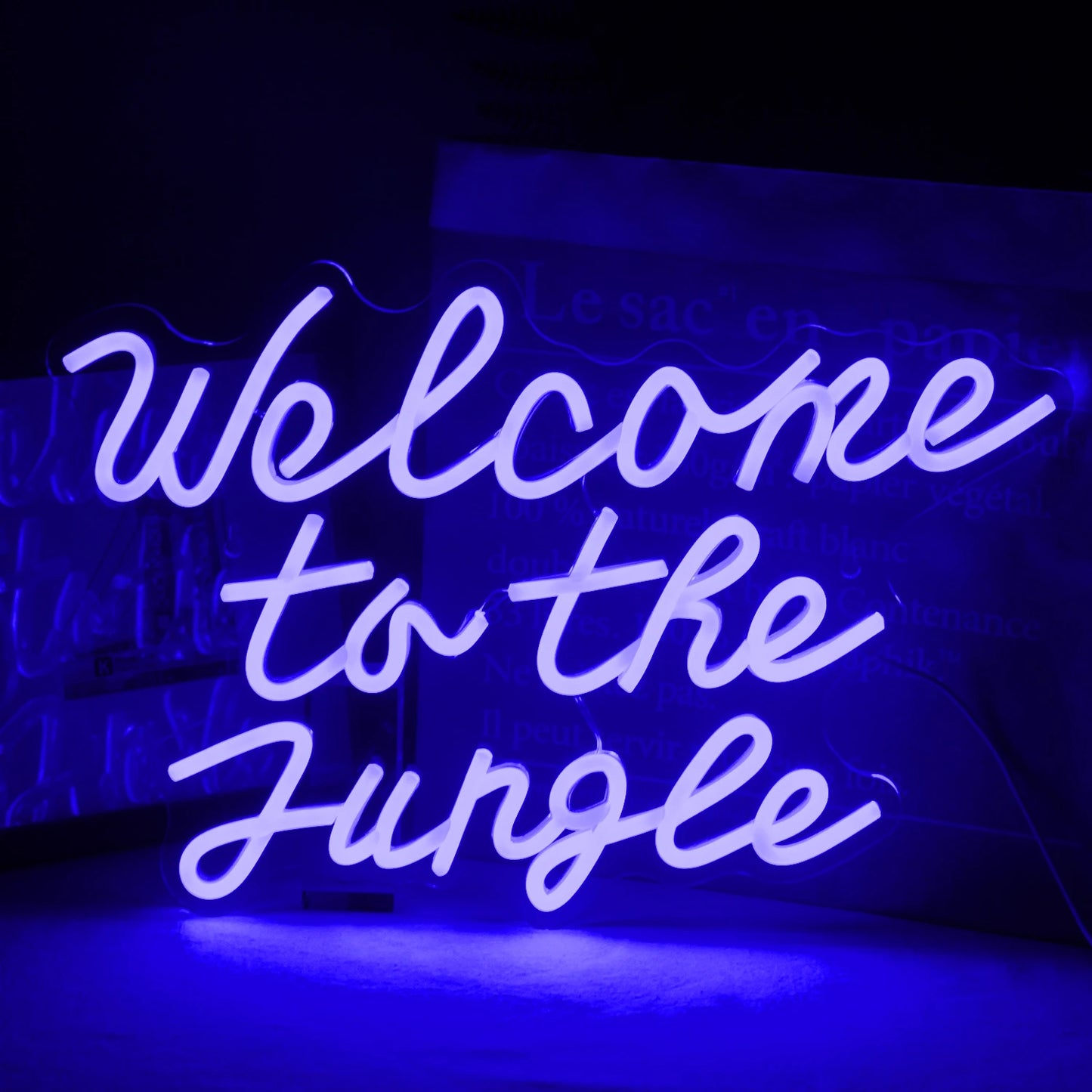 Welcome to the Jungle 5V Mini USB LED Neon Sign - Budget Friendly