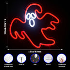 Halloweenmotiv – LED-Neonschild (5 V USB)