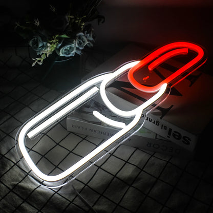 Lipstick 5V Mini USB LED Neon Sign - Budget Friendly