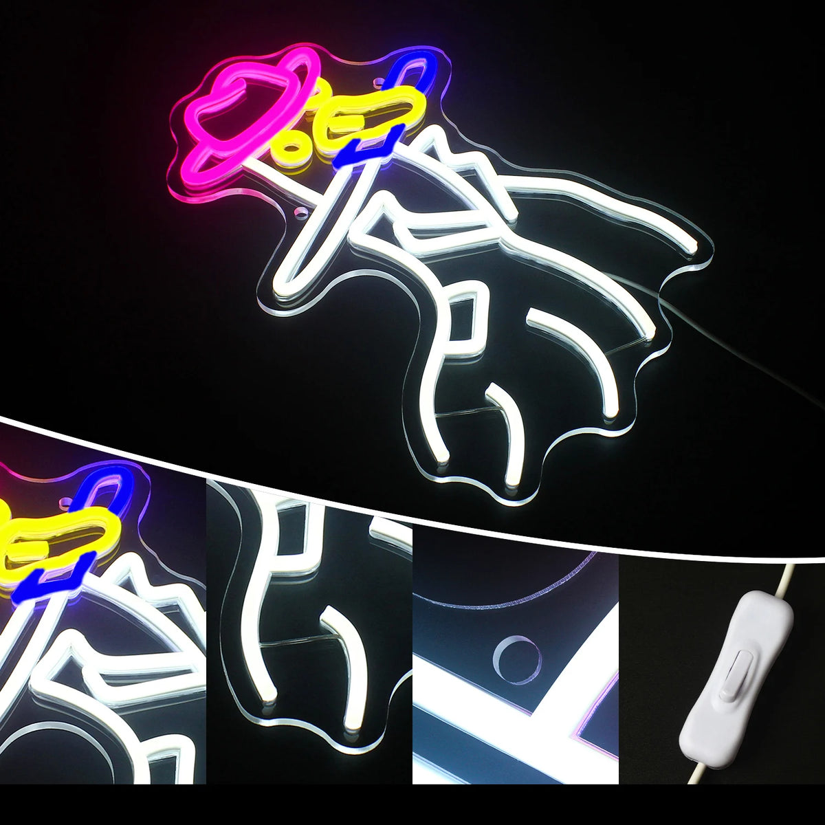 Cowboy Duck 5V USB LED Neon Sign - Budget Friendly