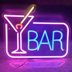 Cocktails Bar 5V USB LED Neon Sign - Budget Friendly