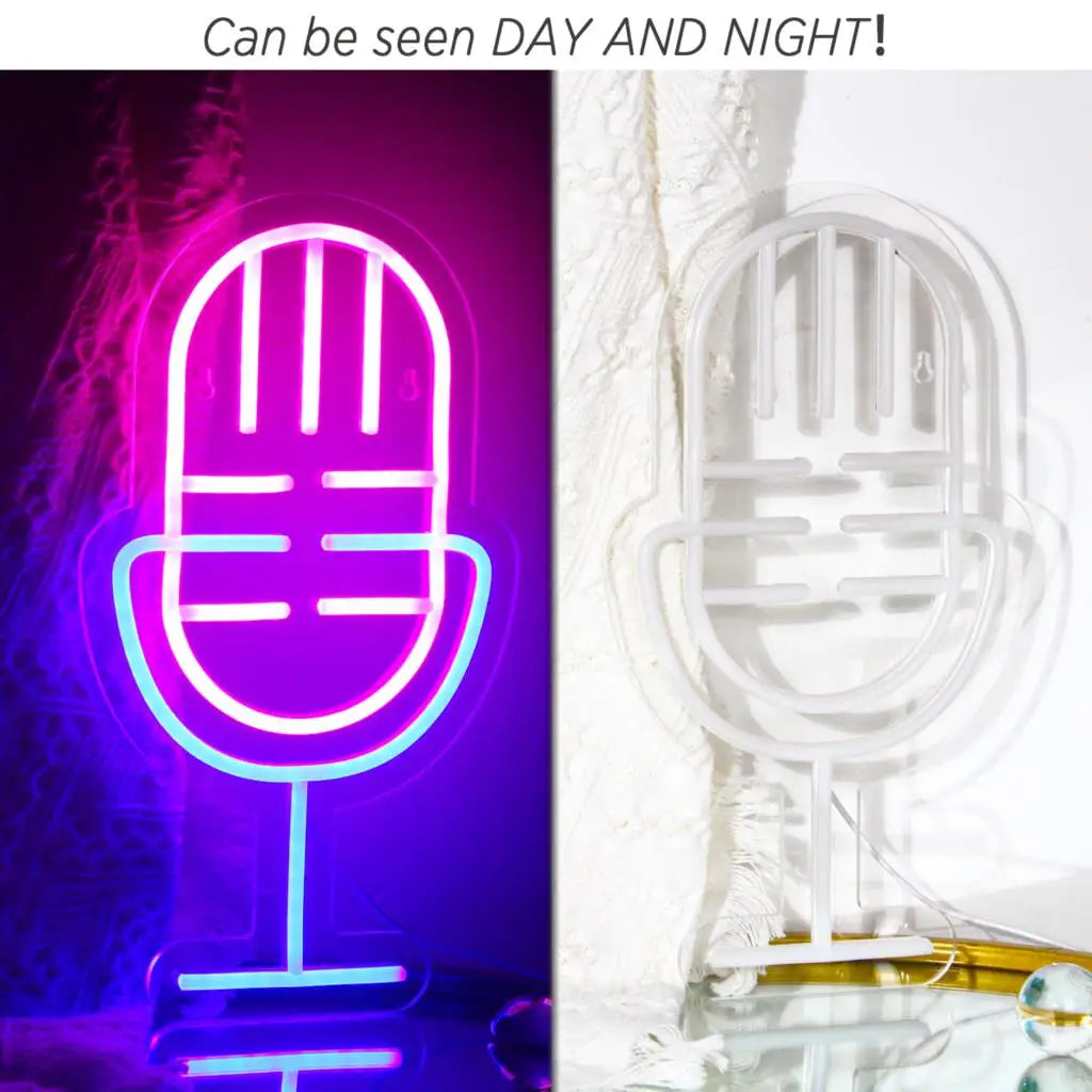 Mikrofon – LED-Neonschild (5 V USB)