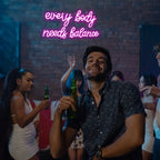 Every Body Needs Balance – LED-Neon-Schriftzug (5 V USB)