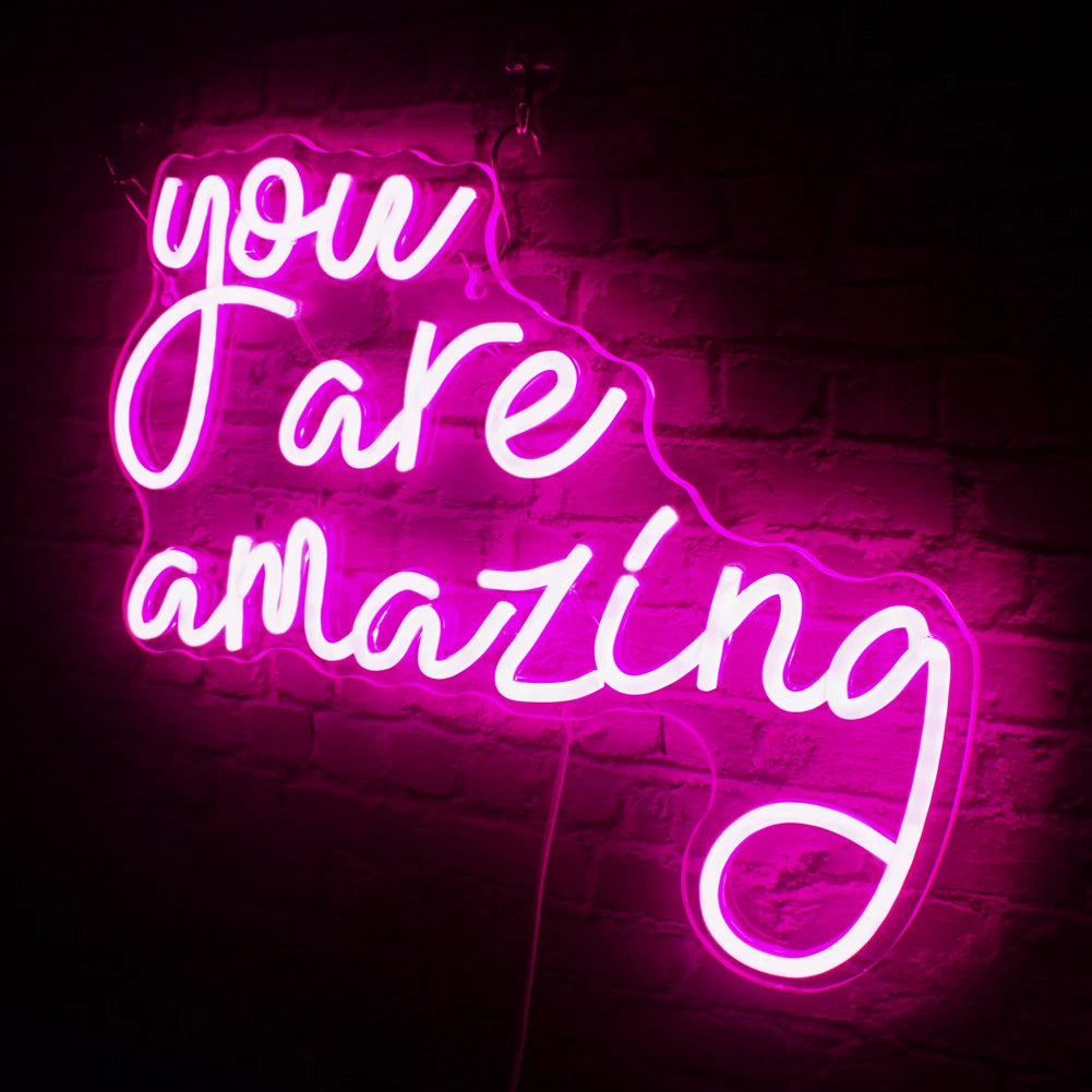 You Are Amazing 5V USB LED Leuchtschild - Preiswert