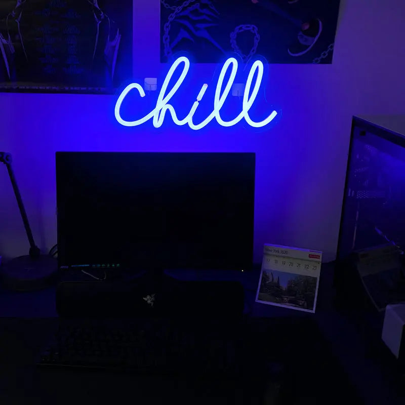 Chill – LED-Neon-Schriftzug (5 V USB)