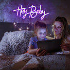 Hey Baby – LED-Neon-Schriftzug (5 V USB)