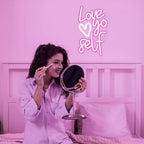 Love yo self – Herz – LED-Neonschild (5 V USB)