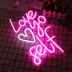 Love yo self – Herz – LED-Neonschild (5 V USB)