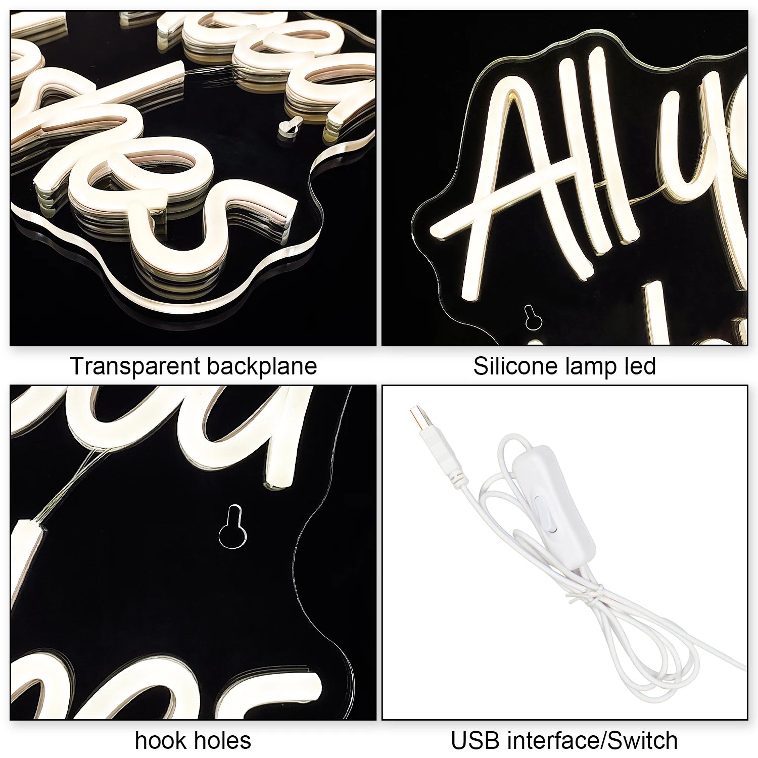 Alles, was du brauchst, sind Wimpern 5V USB LED Neon Schild - Preisgünstig