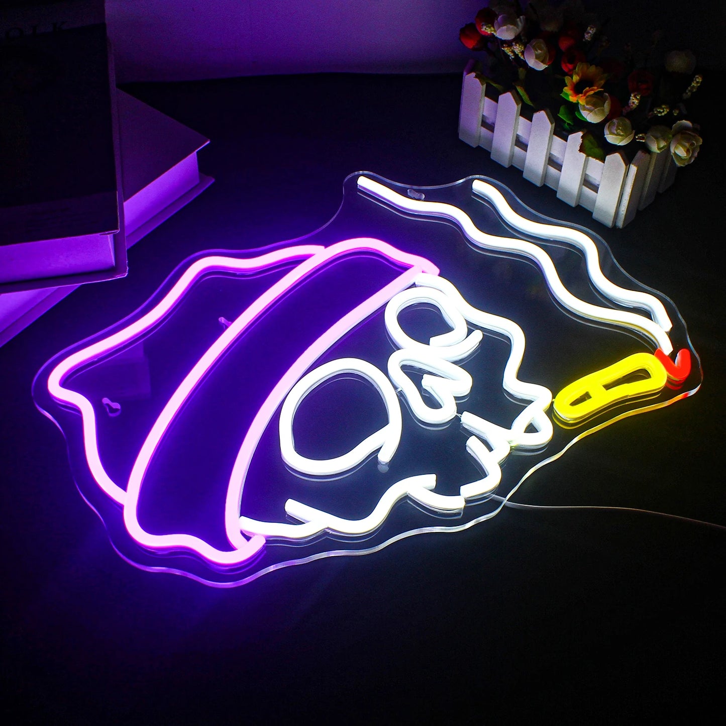 Skull 5V Mini USB LED Neon Sign - Budget Friendly