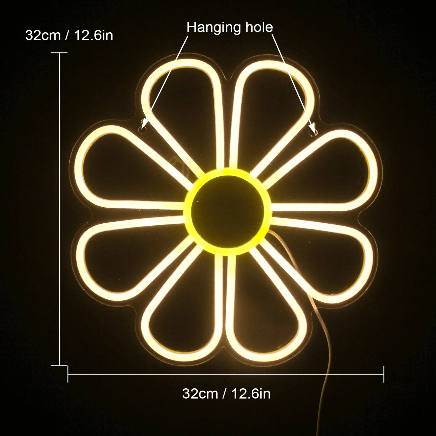 Flower 5V Mini USB LED Neon Sign - Budget Friendly