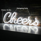 Cheers – LED-Neon-Schriftzug (5 V USB)