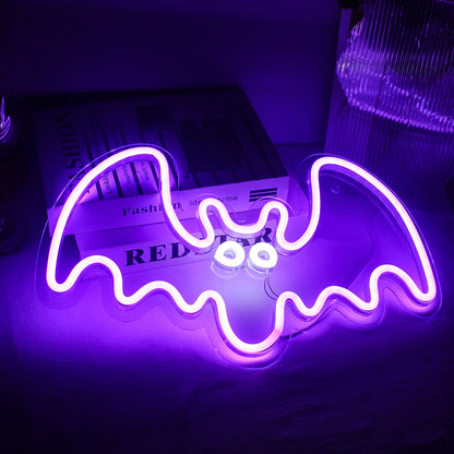 Bat 5V Mini USB  LED Neon Sign - Budget Friendly