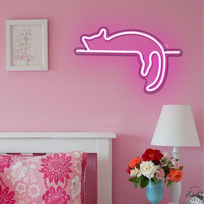 Cat 5V Mini USB LED Neon Sign - Budget Friendly