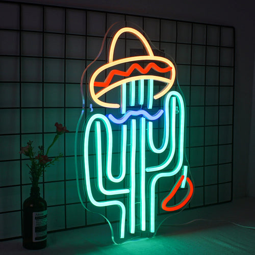 Kaktus – LED-Neonschild (5 V USB)