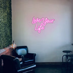 Love Your Life – LED-Neon-Schriftzug (5 V USB)