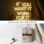 if you want it work for it 5V USB LED Neon Sign - Budget Friendly