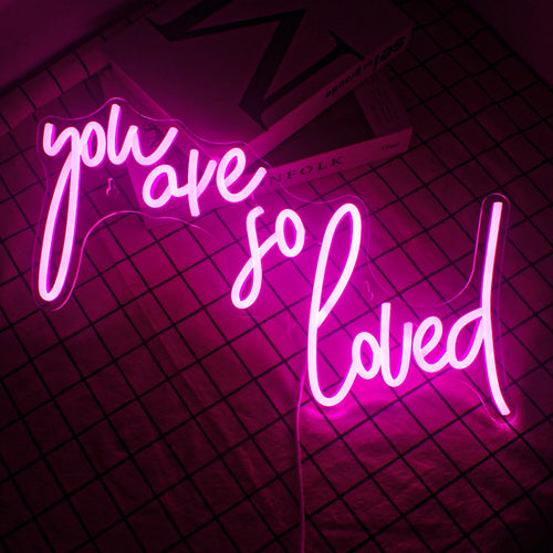 You Are So Loved – LED-Neon-Schriftzug (5 V USB)