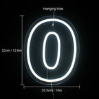 Geburtstagszahlen 0–9 – LED-Neonschild (5 V USB)