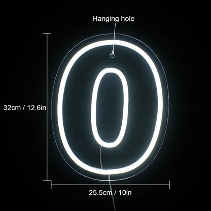 Birthday Number 5V Mini USB LED Neon Sign - Budget Friendly